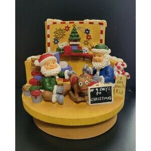 Santa’s Workshop Candle Jar Topper By Our America Gift Company